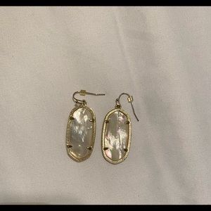 Kendra Scott Elle Drop Earrings, Gold - Ivory Mother of Pearl